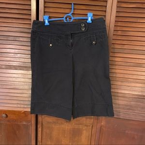 LOFT “Marisa” Navy Wide Leg Capris